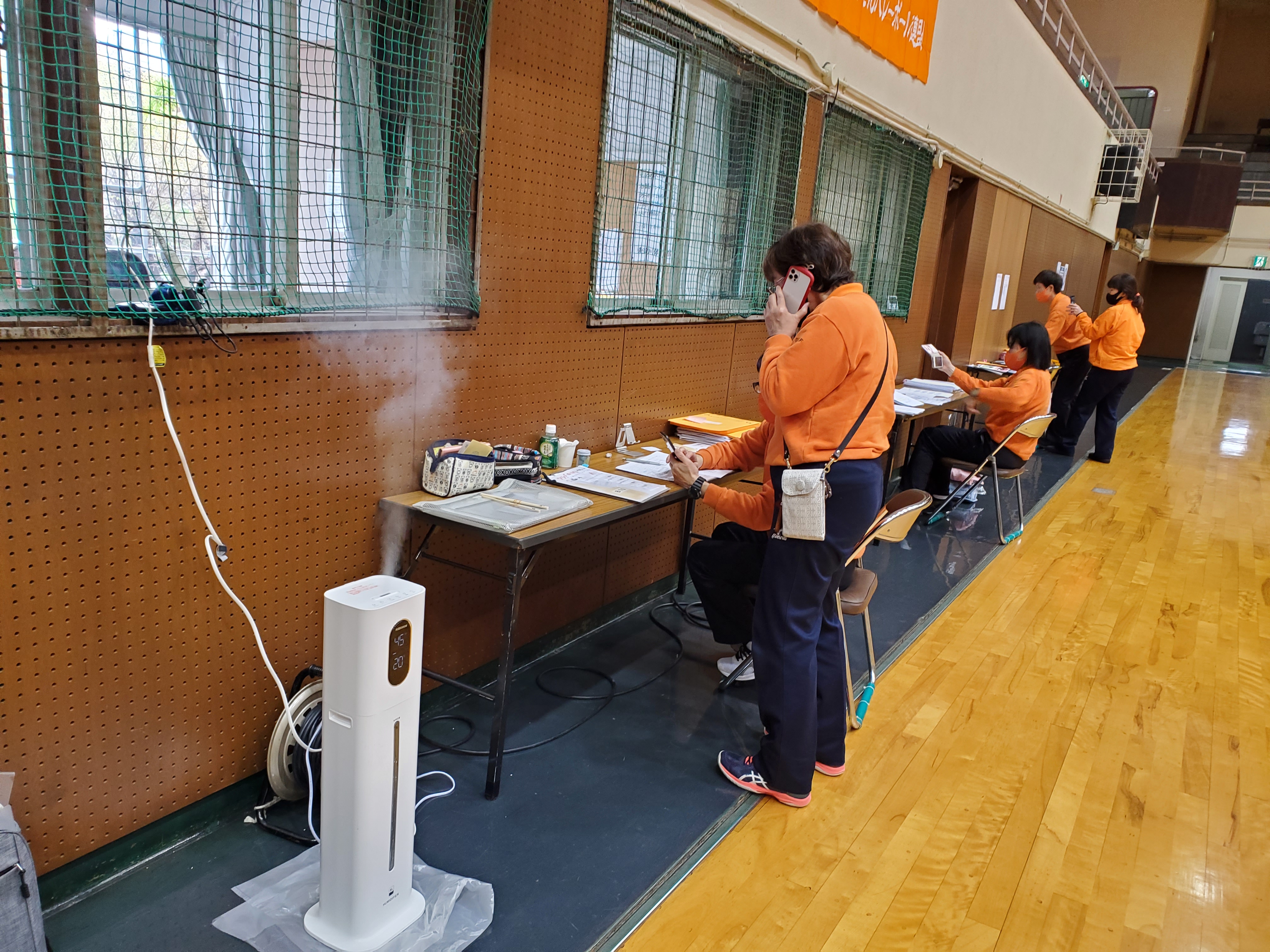 感染防止での抽選会